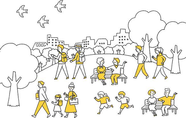 パートナーシップ活動支援センター イメージイラスト