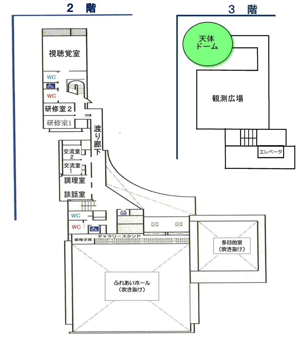 北コミの2階の平面図