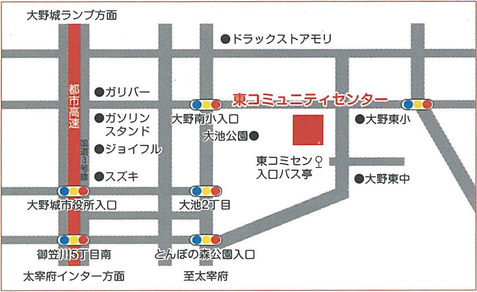 東コミの簡易地図