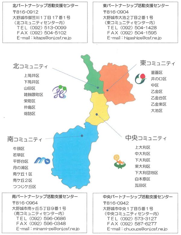 大野城市にある４コミの場所